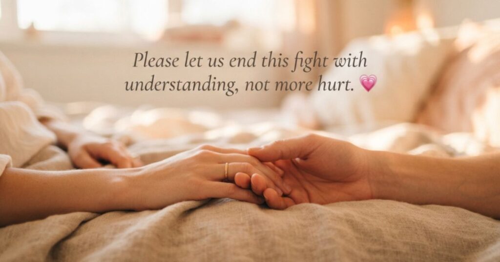 After fight Apology Messages