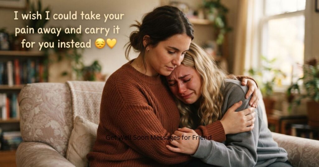 get well soon message for friends