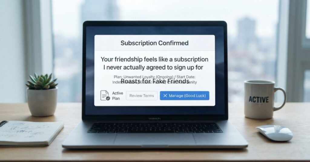 Roasts for Fake Friends