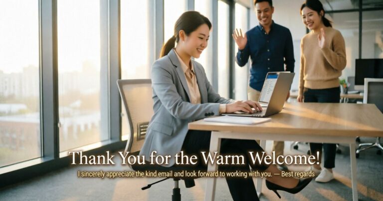 A Warm Welcome Email