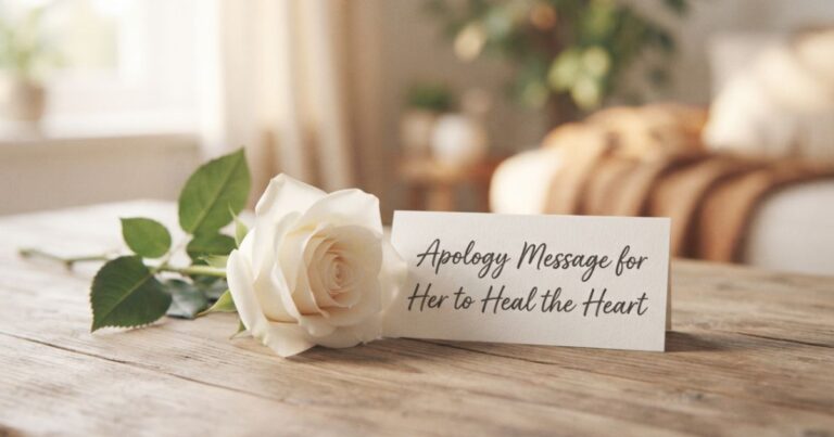 I am sorry message for her