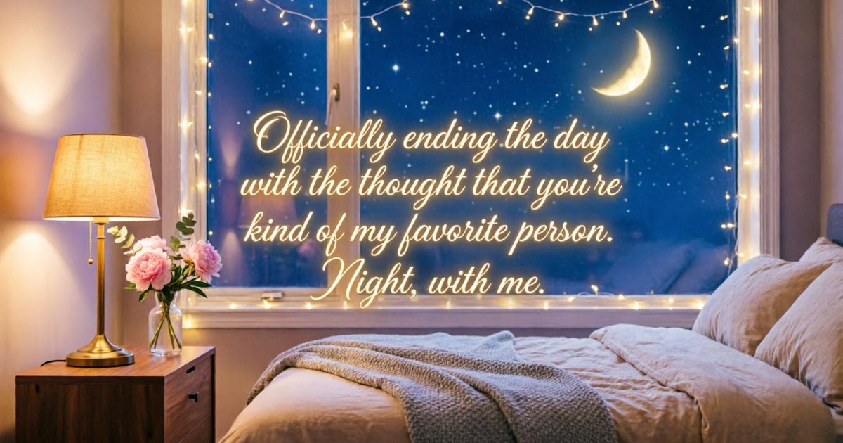 GOOD NIGHT MESSAGES THAT WILL MAKE HER SMILE