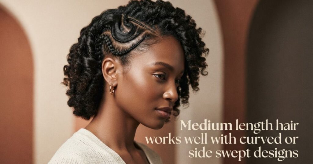 Middle length weaving hairstyles