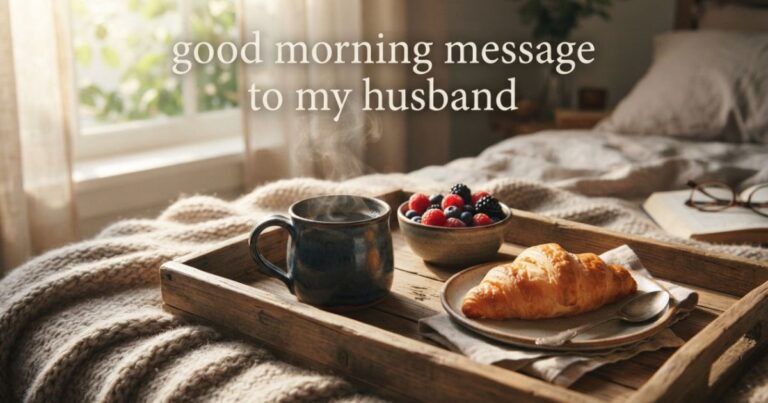 good morning message to my husband