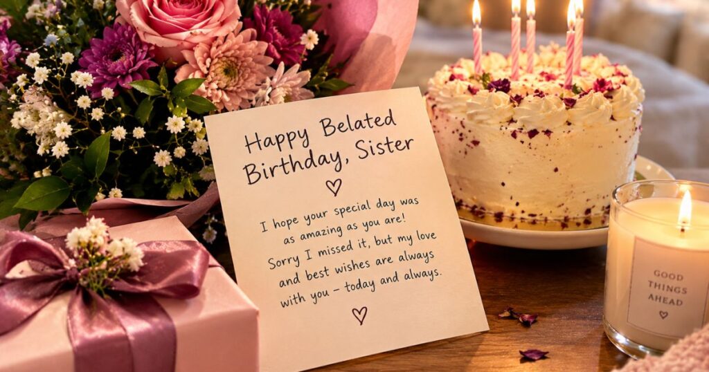 happy belated birthday wish for sister