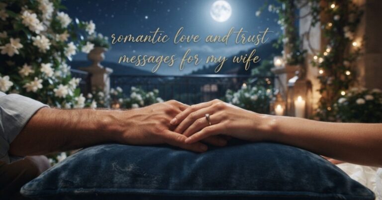 romantic love and trust messages for my wife