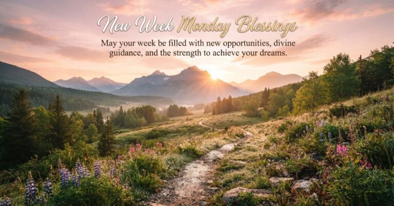 New week Monday blessings