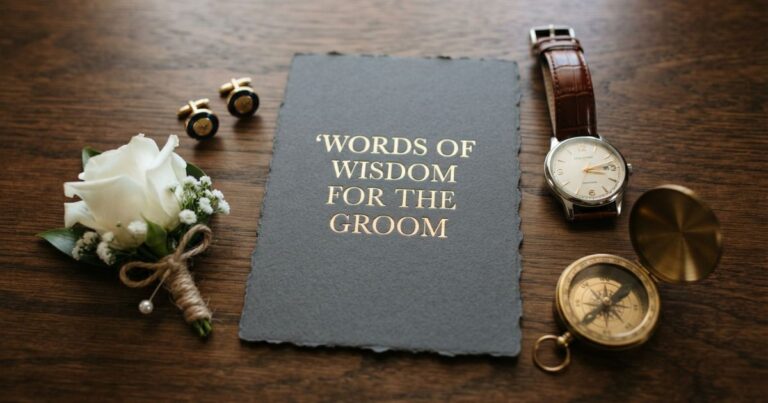 Words Of Wisdom For The Groom